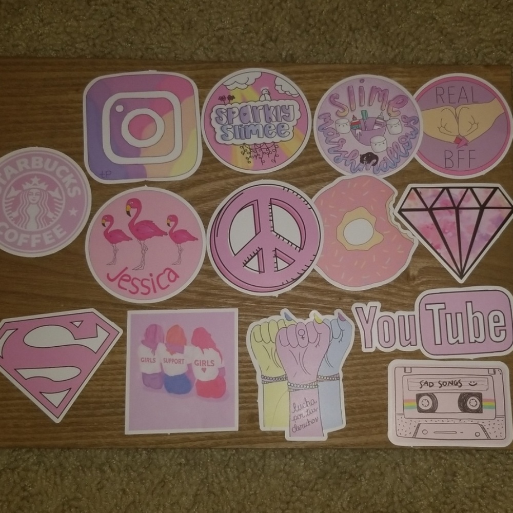 VSCO Sticker Pack (Pink Collection)